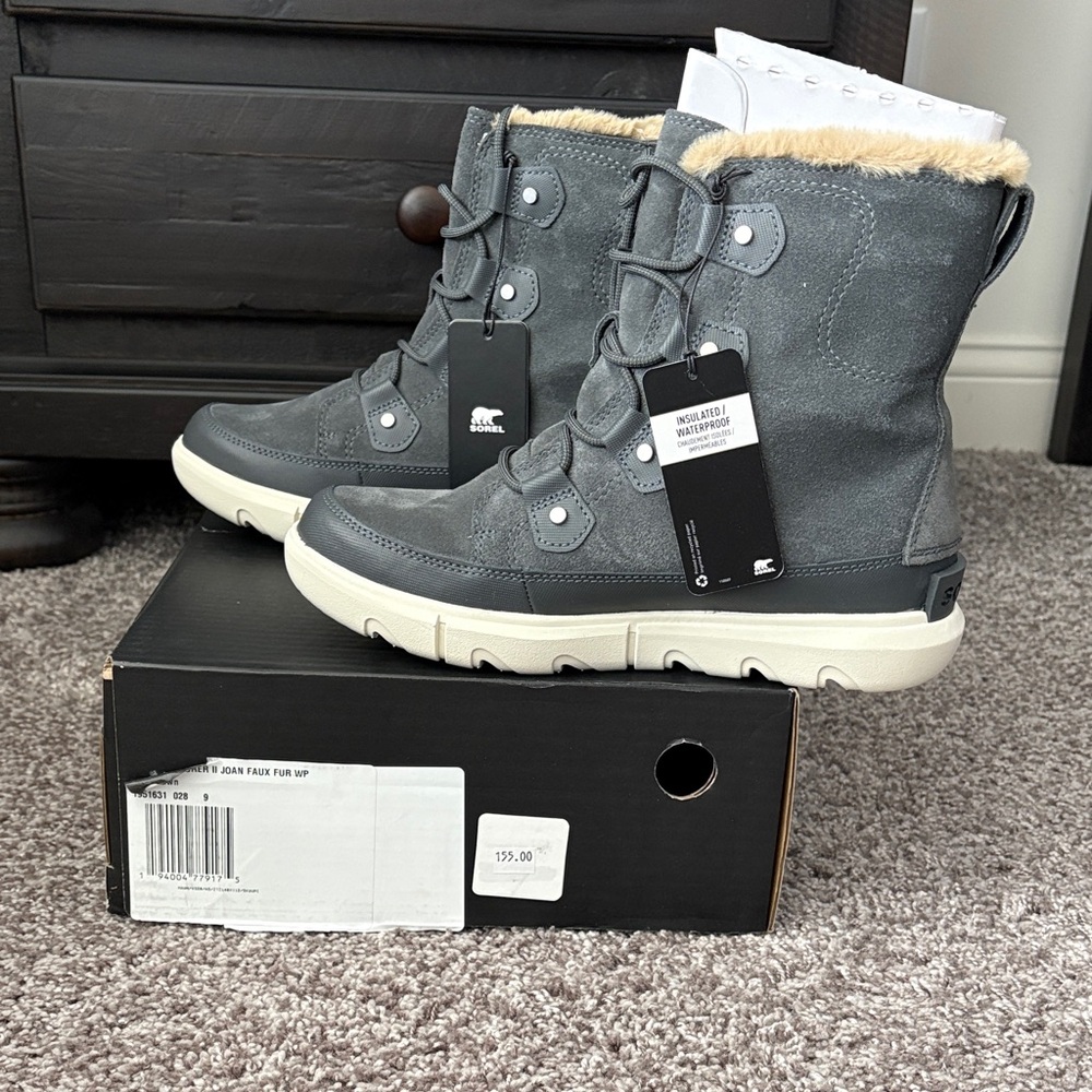 Sorel Women's Charcoal Gray Winter Boots